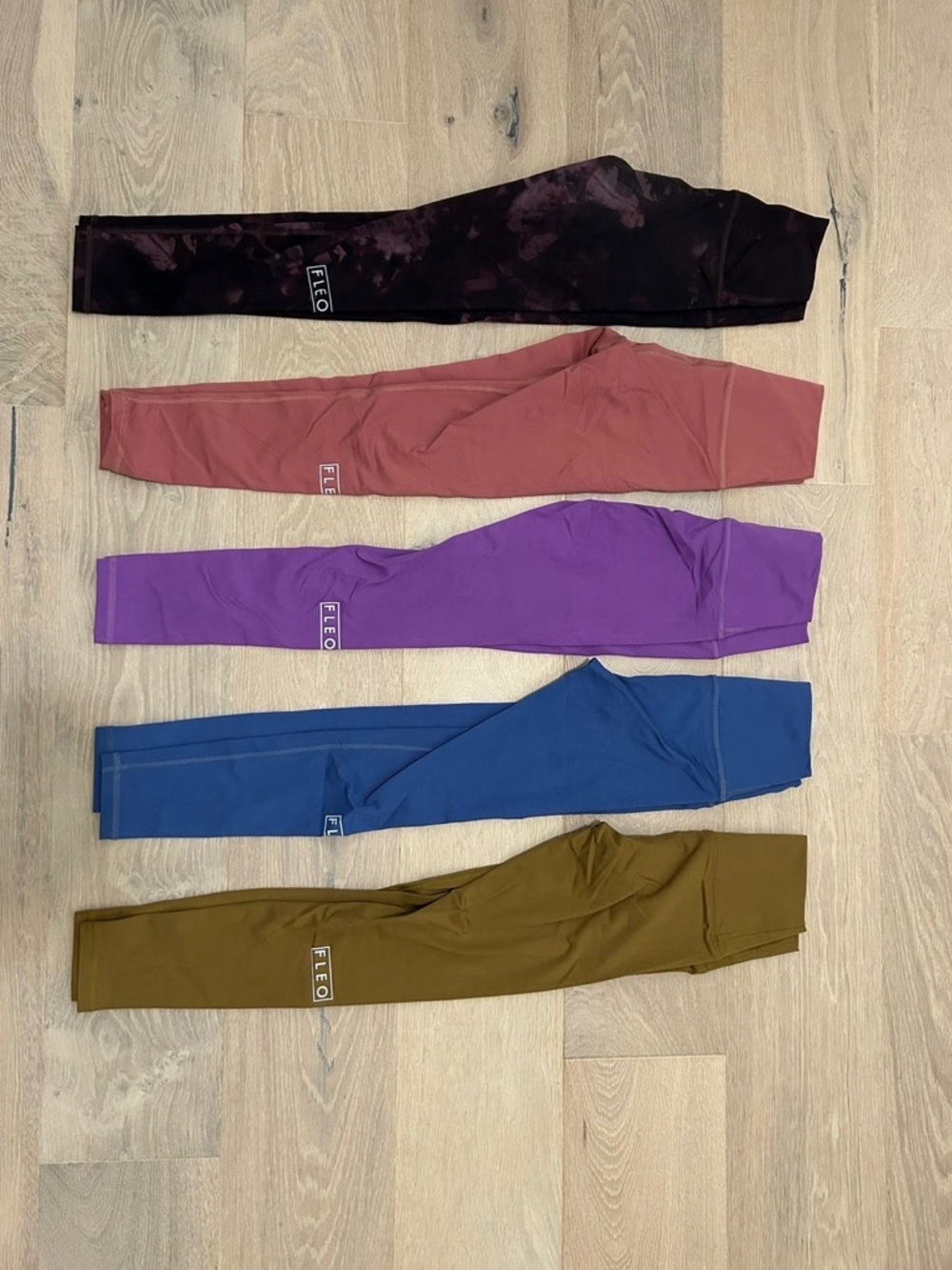 Fleo Leggings Set - Black, Rose, Purple, Blue, Olive